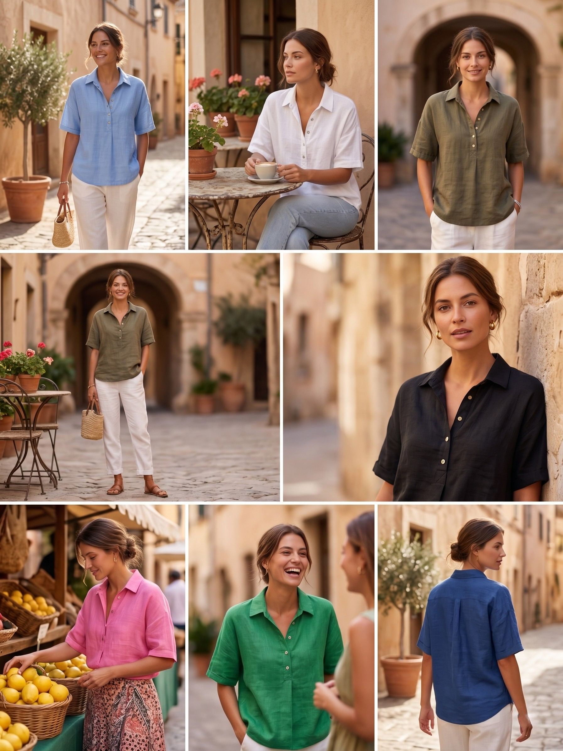 Casual Ramie-Bluse Freja – Leichte Eleganz für jeden Tag