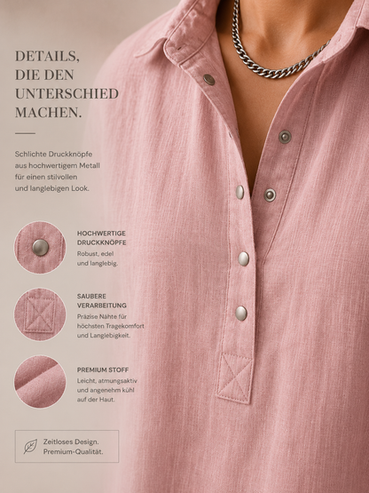 Casual Ramie-Bluse Freja – Leichte Eleganz für jeden Tag